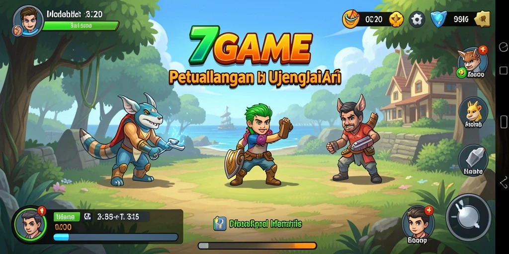 Tampilan gameplay menampilkan karakter melakukan misi Idle.