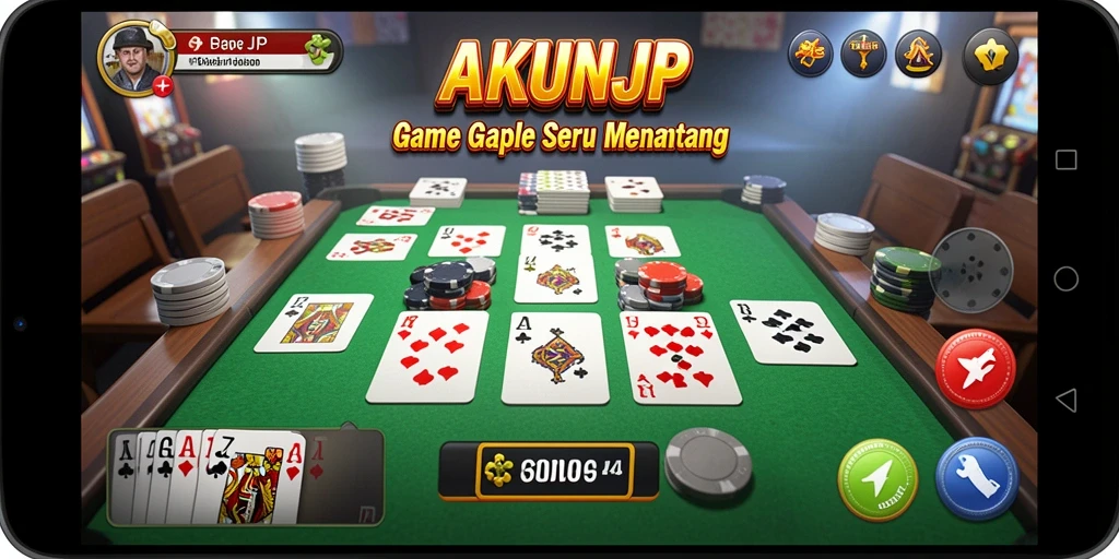 Tampilan grafis yang menarik dalam permainan Gaple.