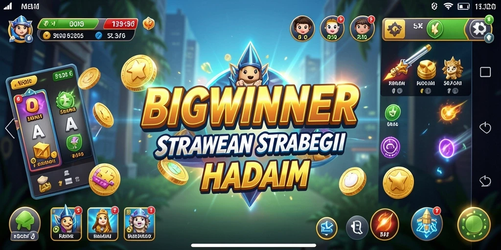 Tangkapan layar menunjukkan aksi strategis dalam gameplay BIGWINNER yang intens.