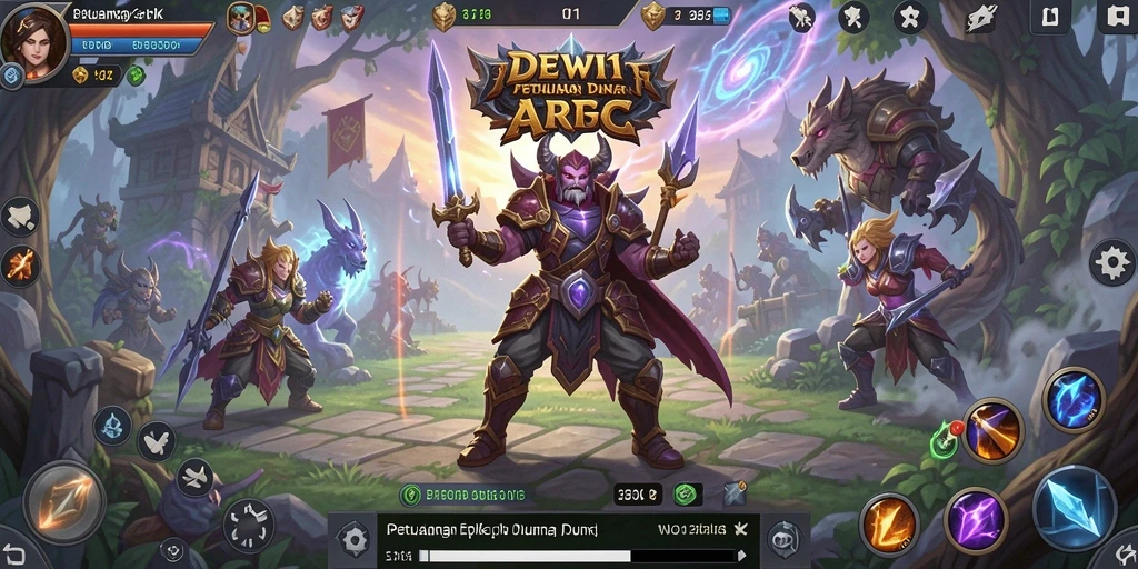 Gameplay seru DEWI11 di dunia fantasi luar biasa.