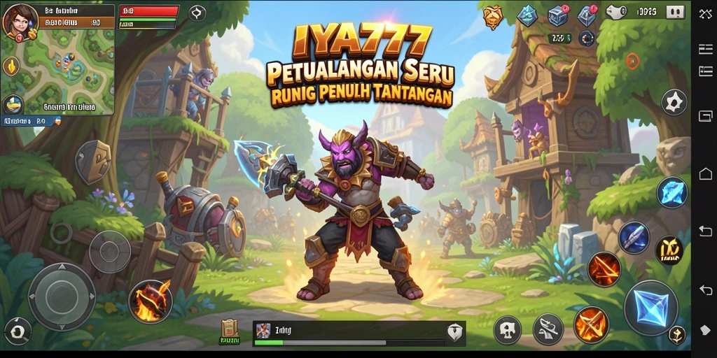 Tangkapan layar utama IYA777 menampilkan aksi mendebarkan dalam gameplay RPG.