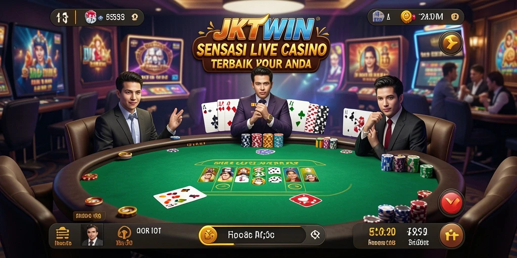 Gameplay Live Casino JKTWIN yang menarik dan interaktif.