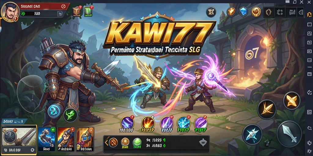 Tampilan menarik dari gameplay SLG KAWI777 yang seru.