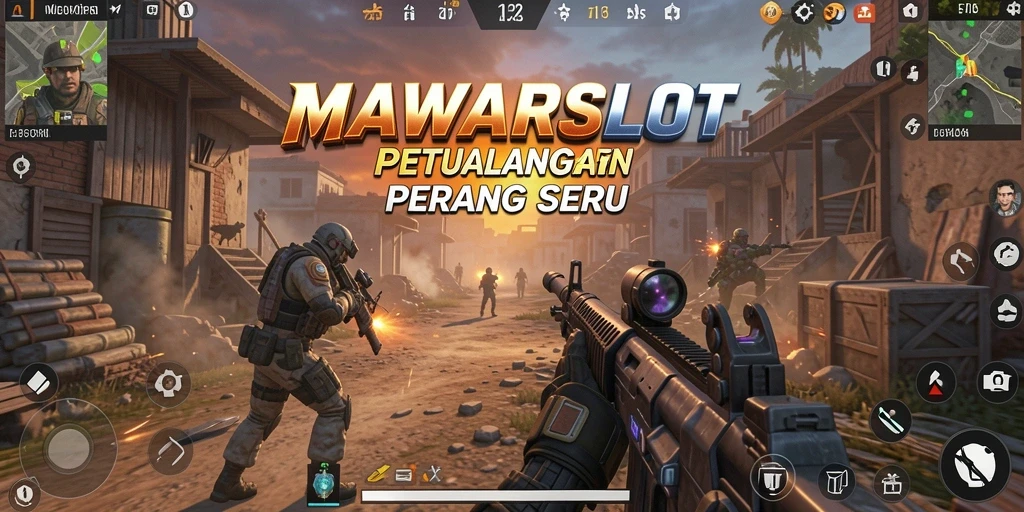 Tampilan menarik dari aksi tembak-menembak di MAWARSLOT.