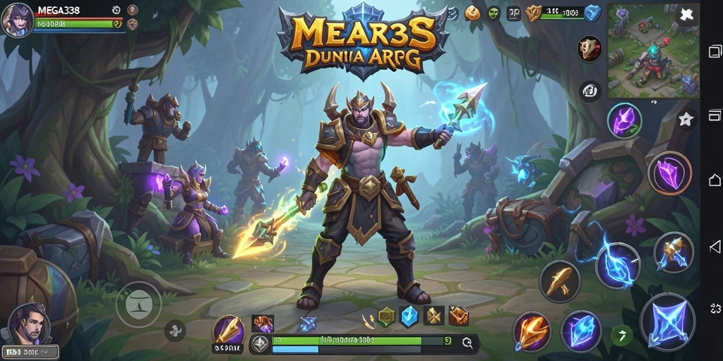 Screenshot MEGA338 menampilkan aksi pertarungan yang mendebarkan dalam dunia ARPG.