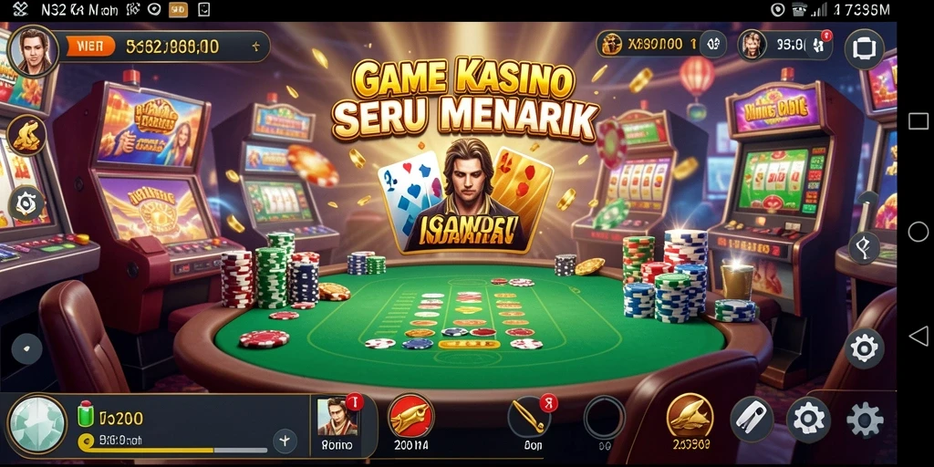Screenshot N32 yang menampilkan gameplay kasino yang mengasyikkan.