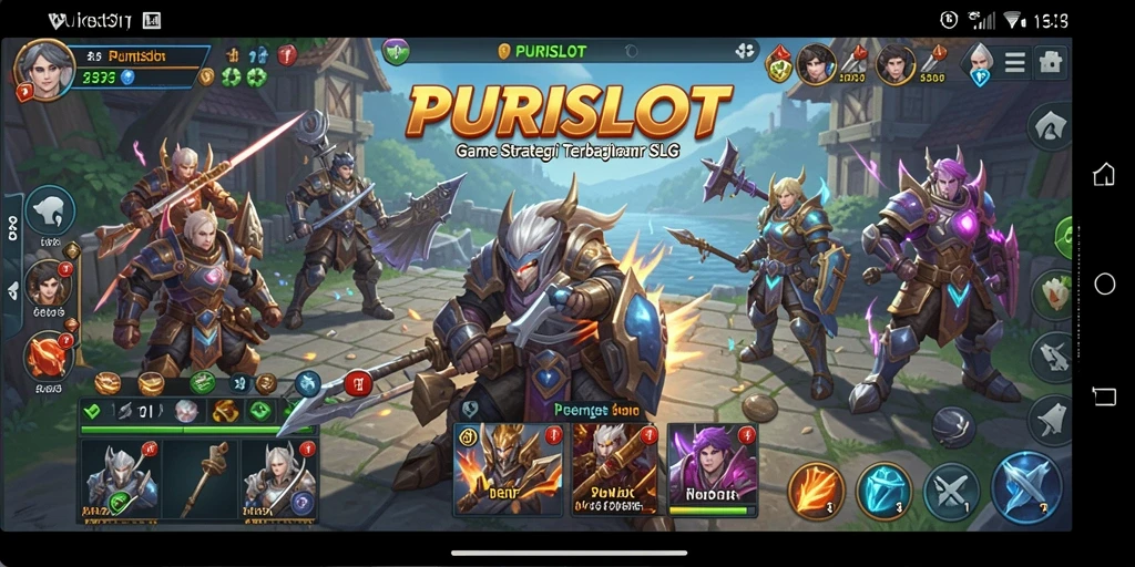Tampilan gameplay PURISLOT yang menegangkan dan strategi mendebarkan.