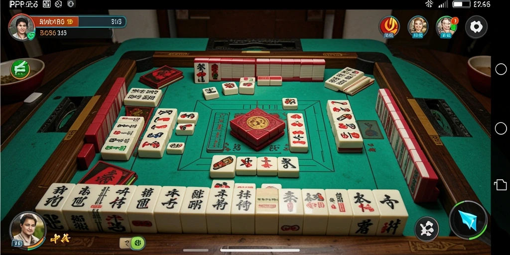Tampilan gameplay RP66 dengan grafis Mahjong yang memukau.