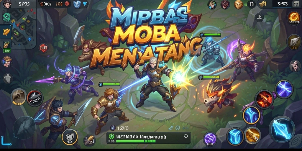 Tampilan gameplay seru SIP33 dengan pertarungan tim yang mendebarkan.