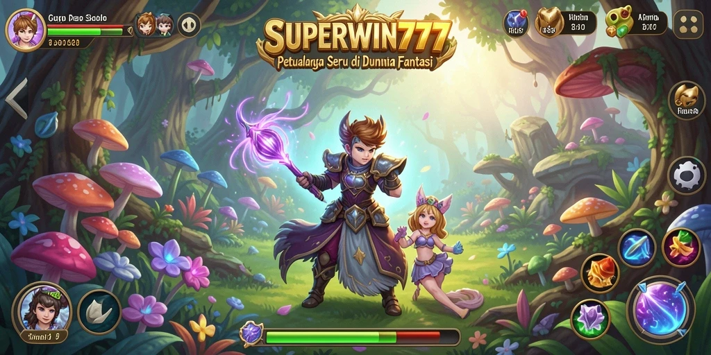 Tampilan gameplay SUPERWIN777 dalam dunia petualangan yang memukau.