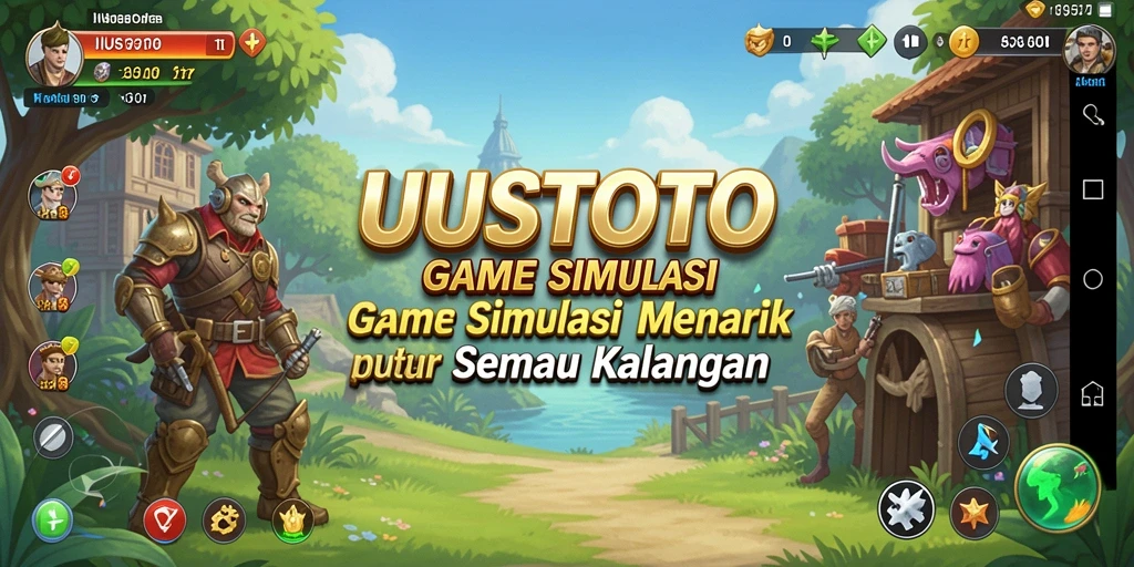 Screenshot dari gameplay UUSTOTO yang menunjukkan pengalaman simulasi yang mendalam.